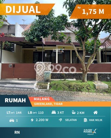 For Sale Hunian Rumah Terawat 3 KT di Tidar, Malang For Sale Hunian Rumah Terawat 3 KT di Tidar, Malang