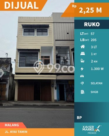 Ruko Dijual di Klojen Malang dengan LB 205m2 Ruko Dijual di Klojen Malang dengan LB 205m2