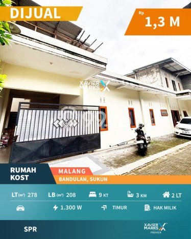 Rumah Strategis Minimalis Lb 208m2 di Sukun, Malang Rumah Strategis Minimalis Lb 208m2 di Sukun, Malang