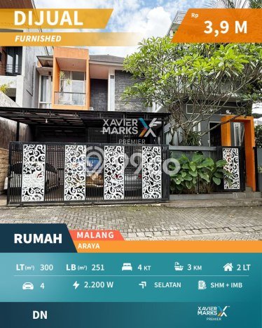 Jual Rumah Mewah Megah Dengan View Eksklusif di Araya, Malang Jual Rumah Mewah Megah Dengan View Eksklusif di Araya, Malang