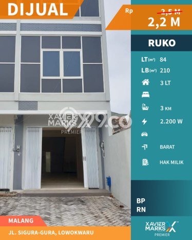 Unit Ruko Dijual di Lowokwaru Malang Luas Bangunan 210m2 Unit Ruko Dijual di Lowokwaru Malang Luas Bangunan 210m2