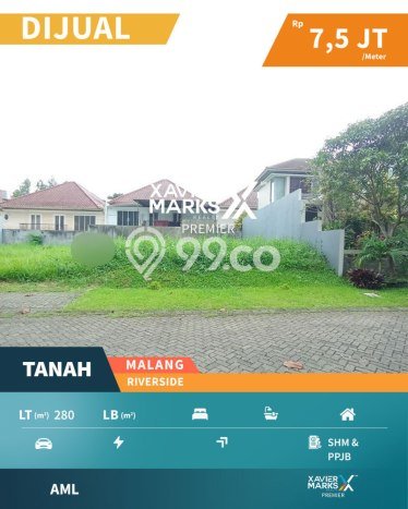Tanah untuk Dijual Lokasi Blimbing, Malang Luas 280m2 PPJB Tanah untuk Dijual Lokasi Blimbing, Malang Luas 280m2 PPJB