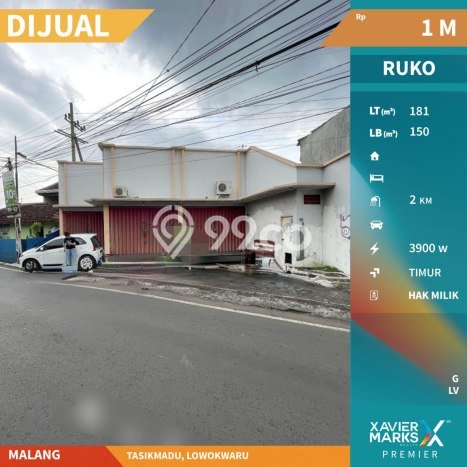 Area Ramai! Ruko Dijual di Lowokwaru untuk Bisnis Luas Bangunan 181m2 Area Ramai! Ruko Dijual di Lowokwaru untuk Bisnis Luas Bangunan 181m2