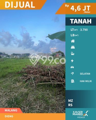 Tanah Dijual di Malang Seluas 3790m2 Strategis Tanah Dijual di Malang Seluas 3790m2 Strategis