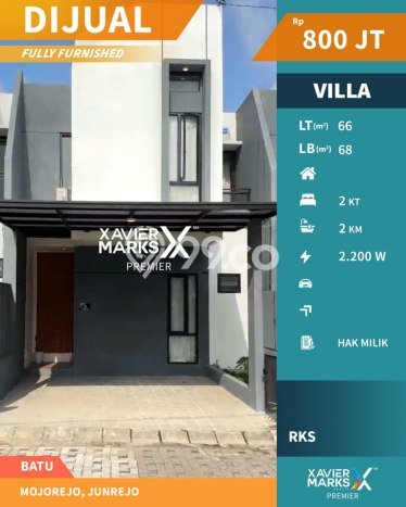 Vila di Batu, Area 66m2m², Dekat Mudah Fasilitas Umum Vila di Batu, Area 66m2m², Dekat Mudah Fasilitas Umum