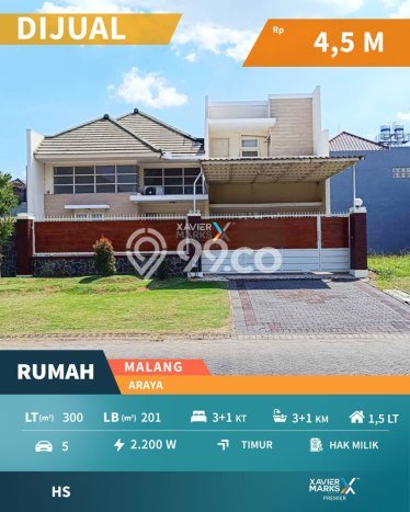 Hunian Super Mewah dengan Akses Paling Strategis di Araya, Malang Hunian Super Mewah dengan Akses Paling Strategis di Araya, Malang