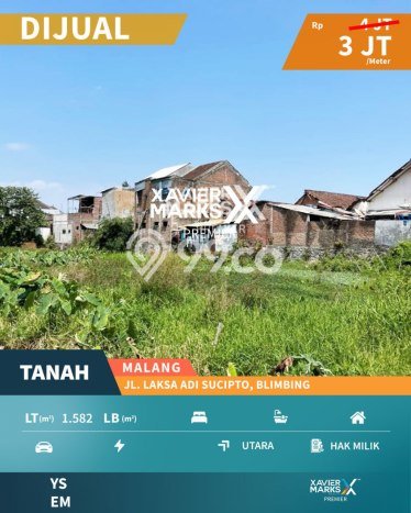 Kavling Tanah Dijual di Blimbing Malang Spesifikasi 1612m2 Kavling Tanah Dijual di Blimbing Malang Spesifikasi 1612m2