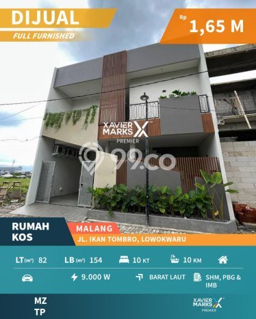 Kost Dijual Lokasi Lowokwaru, Malang, 10 KT, 10 KM, 154m2 Kost Dijual Lokasi Lowokwaru, Malang, 10 KT, 10 KM, 154m2