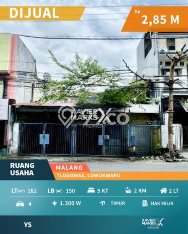 Komersial Dijual di Lowokwaru Malang dengan Luas Bangunan 150m2 Komersial Dijual di Lowokwaru Malang dengan Luas Bangunan 150m2