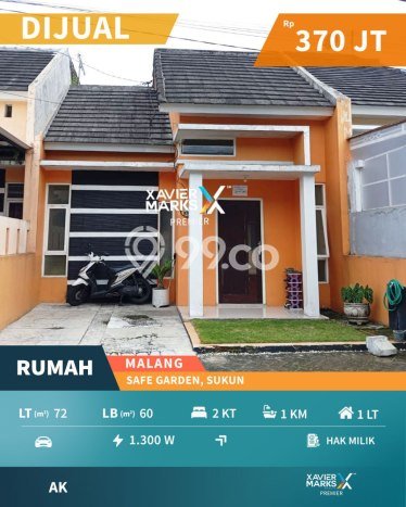 Rumah Minimalis Dijual di Sukun 2 Kamar dengan LT 72m2 Rumah Minimalis Dijual di Sukun 2 Kamar dengan LT 72m2