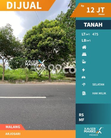 Untuk Dijual Tanah di Blimbing Malang Luas 475m2 SHM Untuk Dijual Tanah di Blimbing Malang Luas 475m2 SHM