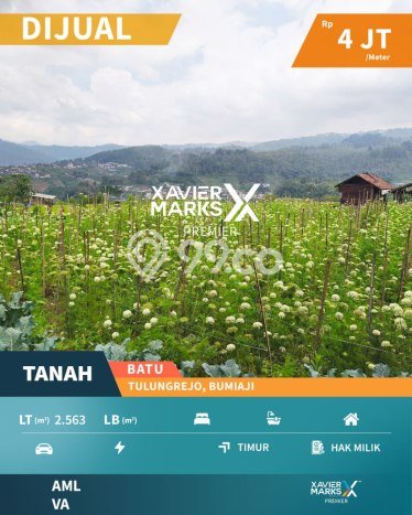 Tanah Dijual Lokasi Bumiaji, Batu Luas 2563m2 Legalitas Aman Tanah Dijual Lokasi Bumiaji, Batu Luas 2563m2 Legalitas Aman