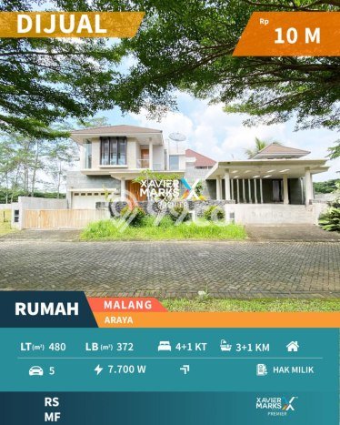 Jual Rumah Luas Elegan Dengan View Eksklusif di Araya, Malang Jual Rumah Luas Elegan Dengan View Eksklusif di Araya, Malang