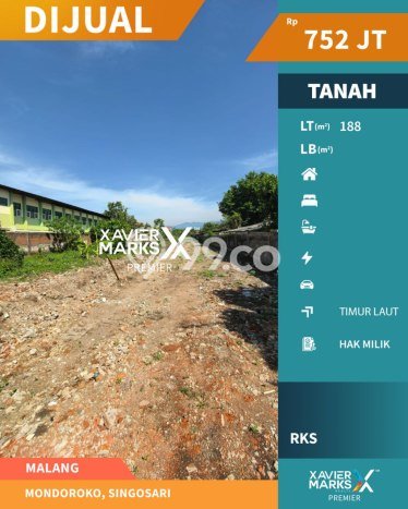 Jarang Ada! Tanah di Singosari Punya Luas 188m2 SHM Jarang Ada! Tanah di Singosari Punya Luas 188m2 SHM
