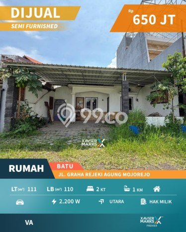 KESEMPATAN EMAS! Rumah area Batu, Batu, LT 111m2m² Bangunan 110m2m² KESEMPATAN EMAS! Rumah area Batu, Batu, LT 111m2m² Bangunan 110m2m²