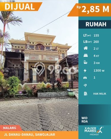 Jual Rumah Mewah Elegan Dengan View Cantik di Sawojajar, Malang Jual Rumah Mewah Elegan Dengan View Cantik di Sawojajar, Malang