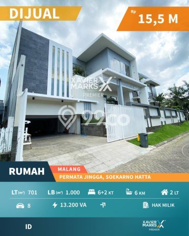 Ready to Use! Luxury House LT 701m2 Desain Modern di Soekarno Hatta Ready to Use! Luxury House LT 701m2 Desain Modern di Soekarno Hatta