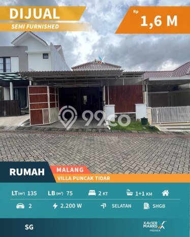 For Sale Hunian Rumah Nyaman 2 Kamar di Tidar, Malang For Sale Hunian Rumah Nyaman 2 Kamar di Tidar, Malang