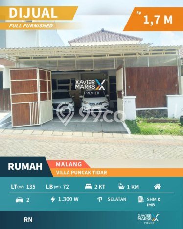 Rumah Minimalis 2 KT LT 135m2 di Tidar Rumah Minimalis 2 KT LT 135m2 di Tidar