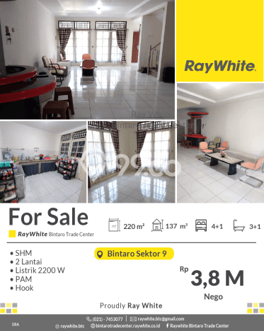 Rumah Elit Modern Tanpa Renovasi di Bintaro Tangerang Selatan Rumah Elit Modern Tanpa Renovasi di Bintaro Tangerang Selatan