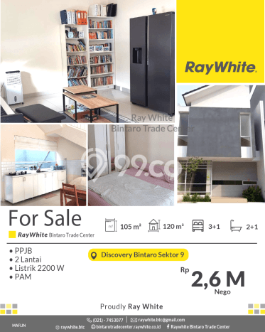 Hunian Elit LB 120m2 Siap Pakai Desain Elegan di Bintaro, Tangerang Selatan Hunian Elit LB 120m2 Siap Pakai Desain Elegan di Bintaro, Tangerang Selatan