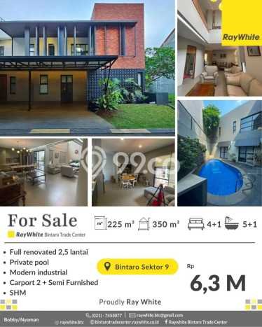 Hunian Mewah LB 350m2 Siap Pakai Desain Elegan di Bintaro, Tangerang Selatan Hunian Mewah LB 350m2 Siap Pakai Desain Elegan di Bintaro, Tangerang Selatan