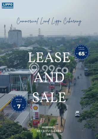 Tanah Komersial Dijual di Lippo Cikarang Cikarang 860m2 Tanah Komersial Dijual di Lippo Cikarang Cikarang 860m2