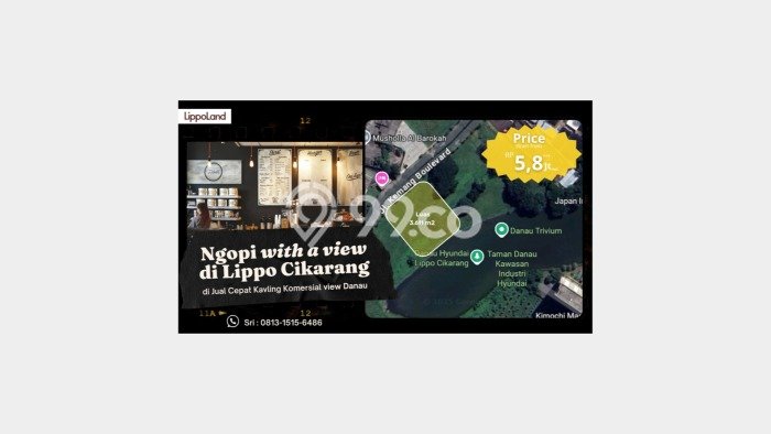 Tanah Dijual Lokasi Lippo Cikarang Cikarang - Tanah Dijual Lokasi Lippo Cikarang Cikarang -