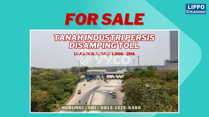 Tanah Komersial Dijual di Lippo Cikarang Cikarang 1486m2 Tanah Komersial Dijual di Lippo Cikarang Cikarang 1486m2