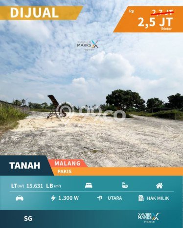 Tanah Kavling di Pakis Dijual dengan Luas 15631m2 Tanah Kavling di Pakis Dijual dengan Luas 15631m2