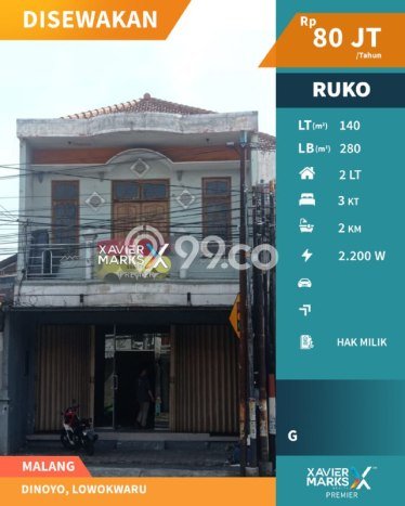 Disewakan Ruko di Pusat Kota Malang Ramai Strategis Disewakan Ruko di Pusat Kota Malang Ramai Strategis