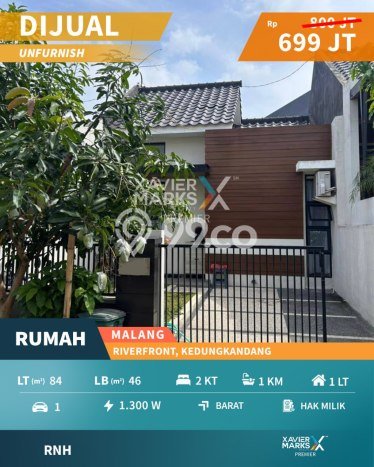 Dijual Hunian Rumah Terawat 2 KT di Malang Kota, Malang Dijual Hunian Rumah Terawat 2 KT di Malang Kota, Malang