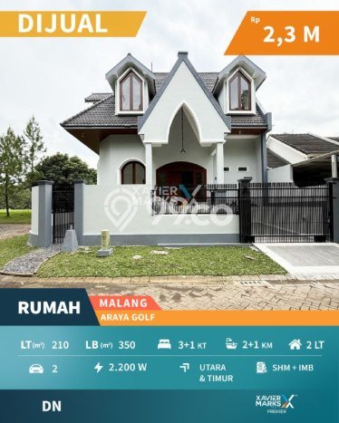 Dijual Hunian Rumah Nyaman 3 Kamar di Araya, Malang Dijual Hunian Rumah Nyaman 3 Kamar di Araya, Malang