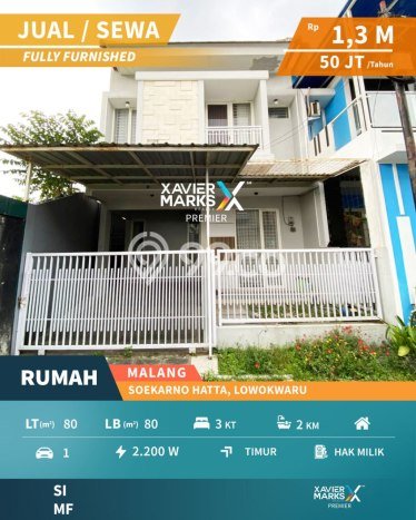 Rumah Minimalis 3 KT LT 80m2 di Soekarno Hatta Rumah Minimalis 3 KT LT 80m2 di Soekarno Hatta