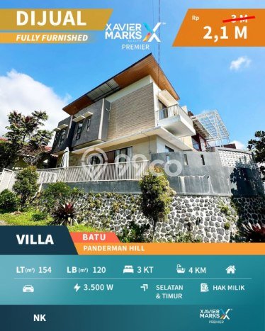 Peluang Langka! Vila di Batu, Luas 154m2m², Posisi Strategis akses ke beragam kebutuhan Peluang Langka! Vila di Batu, Luas 154m2m², Posisi Strategis akses ke beragam kebutuhan