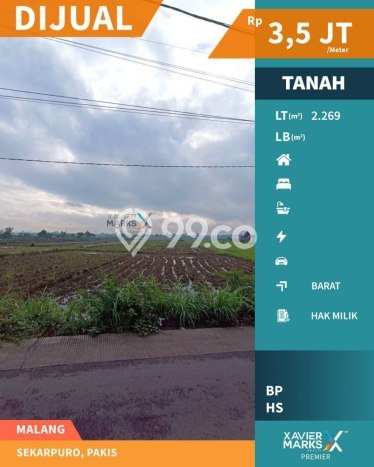 Kavling Tanah di Kedungkandang Dijual Luas 2269m2 Legalitas SHM Kavling Tanah di Kedungkandang Dijual Luas 2269m2 Legalitas SHM