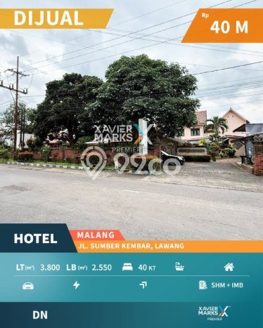 AREA TERSIBUK! Hotel di Lawang, Luas 2550m2m², Nilai Tinggi AREA TERSIBUK! Hotel di Lawang, Luas 2550m2m², Nilai Tinggi