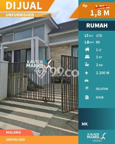 Dijual Hunian Rumah Terawat 3 Kamar di Tidar, Malang Dijual Hunian Rumah Terawat 3 Kamar di Tidar, Malang