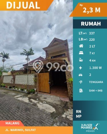 Rumah Modern 7 KT LT 337m2 di Sulfat Rumah Modern 7 KT LT 337m2 di Sulfat
