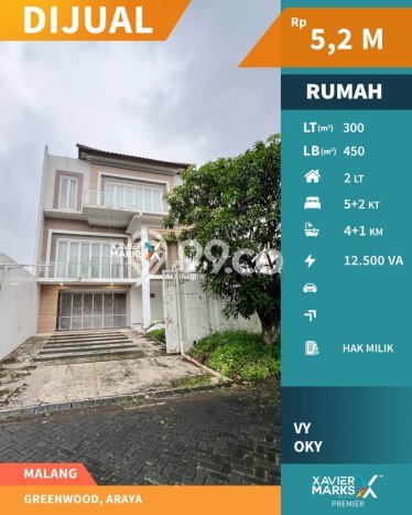 Dijual Rumah Luas Megah Dengan View Cantik di Araya, Malang Dijual Rumah Luas Megah Dengan View Cantik di Araya, Malang