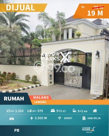 Dijual Hunian Mewah dengan Fasilitas Sekitar Komplit di Blimbing, Malang Dijual Hunian Mewah dengan Fasilitas Sekitar Komplit di Blimbing, Malang