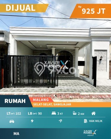 Rumah Luas Asri 3 KT Siap Pakai di Sawojajar Malang Rumah Luas Asri 3 KT Siap Pakai di Sawojajar Malang