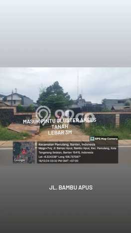 Tanah Dijual Lokasi Ciputat, Tangerang Selatan Luas 366m2 Legalitas Aman Tanah Dijual Lokasi Ciputat, Tangerang Selatan Luas 366m2 Legalitas Aman