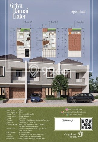 Dijual Hunian Rumah Terawat 3 Kamar di Ciater, Tangerang Dijual Hunian Rumah Terawat 3 Kamar di Ciater, Tangerang