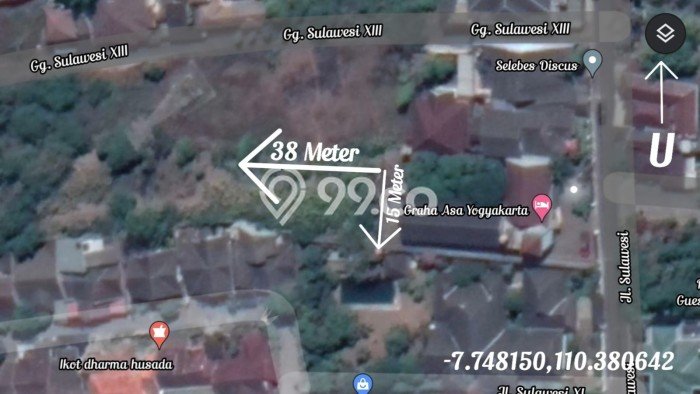 Lahan untuk Dijual di Mlati Sleman Luas 583m2 Lahan untuk Dijual di Mlati Sleman Luas 583m2