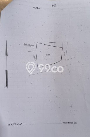 Tanah Kavling di Mlati Dijual dengan Luas 582m2 Tanah Kavling di Mlati Dijual dengan Luas 582m2