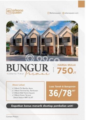 Jual Rumah Eksklusif 2 KT di Kampung Rambutan, Jakarta Timur Jual Rumah Eksklusif 2 KT di Kampung Rambutan, Jakarta Timur