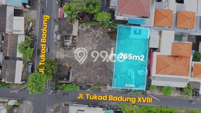 Tanah Dijual di Denpasar Seluas 265m2 Strategis Tanah Dijual di Denpasar Seluas 265m2 Strategis