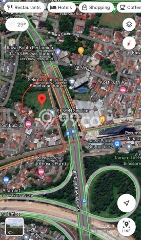 Dijual Tanah Lokasi BSD City, Tangerang Seluas 6400m2 Dijual Tanah Lokasi BSD City, Tangerang Seluas 6400m2