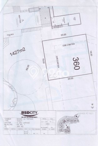 Jual Tanah Kawasan BSD, Luas 360m², Kawasan Nyaman, Kontur Datar Jual Tanah Kawasan BSD, Luas 360m², Kawasan Nyaman, Kontur Datar